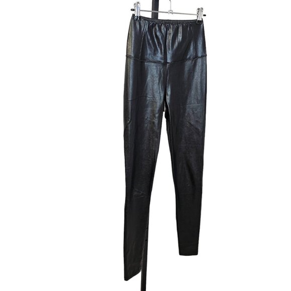 Aritzia Wilfred Free Daria Vegan Leather High Waisted Leggings Pants Size Small - Picture 3 of 7